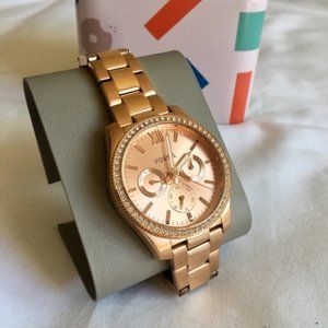 Fossil Stainless Steel Rose Gold Watch *NEW
